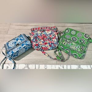 Lot of 3 old style Vera Bradley bags